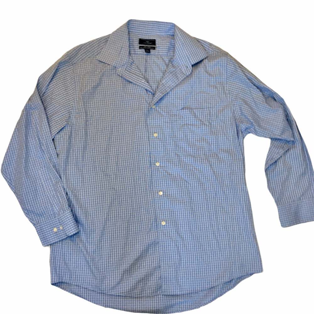 Men's Dockers Blue Checkered Button Down